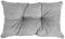POKAR Rückenkissen Stuhlkissen Rückenlehne für Stuhl Rattanmöbel Gartenmöbel Kissen Outdoor Rückenpolster Lounge Polster 60x40x10 cm, Grau