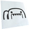 Kiwistar - Autoaufkleber - Dunkelgrau - 60x29cm Halber Domo Kun Aufkleber für Auto, Laptop, Fahrrad, LKW, Motorrad mehrfarbig JDM Decal Racing