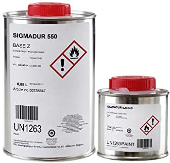 Polyurethane paint for boats, yachts, kayaks GRAPHITE 1L paint for fence, tile paint