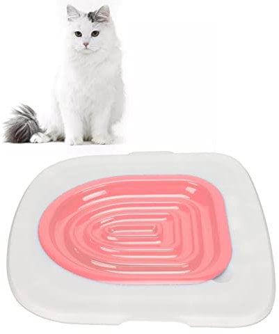 Cat Toilet Training Kit, Cat Potty Training Toilet Seat, Universal Cat Toilet Training Systems Reusable Plastic Cat Toilet Trainer for Pet Cleaning, Pet Supply, Teach Cat to Use Toilet
