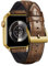 BINLUN Compatible with Apple Watch Strap 49mm 46mm 45mm 44mm 42mm Alligator Pattern Leather Band Silicone Hybrid Replacement Strap Fit for iWatch Ultra SE SE2 Series 10/9/8/7/6/5/4/3/2/1,Light Brown