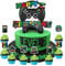 Umllpet Tortendeko Geburtstag Junge, Videospiel Torten Deko Kinder, Gaming Kuchen Deko Cake Topper Happy Birthday Gamer Deko für Torte, Cupcake Topper Muffin Topper Kindergeburtstag Party Geschenk