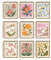 FREEBLOSS 9 Stücke Kunstdruck Poster Bunt Poster Set Böhmische Blumen Wall Art Poster Aesthetic Aesthetic Dekoration Bilder für Schlafzimmer und Wohnzimmer Dekoration 20x25cm