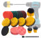 TOPWAY 23 Pack Drill Brush Set for Cleaning, Power Scrubber Brushes Scrub Sponge with Extend Long Attachment Fits Most Power Drills, for Car Rims Wheels Floor Tubs Toilet Kitchen Sinks Tiles Grout