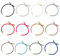 UNICRAFTALE 12 pièces 12 couleurs Bracelets Coulissants Cordon en Nylon Chaîne Lien Bracelet avec Apprêts en Laiton Chaînes de Bracelet Réglables pour la Fabrication de Bijoux Résultats pour Bricolage