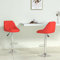 ZQQLVOO Bar Stools Stylish Counter Stool Barhocker 2 STK. Rot Kunstleder Geeignet für Bürostangen Leicht zu montieren