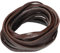 sourcing map 3.3 Yards 5mm Flat Leather Cord, Leather Lacing Strips for DIY Crafts Coffee