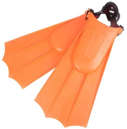 harayaa Taucherflossen Schwimmflossen Schnorchelflossen Schwimmflossen für Profis Anfänger, Orange 30 bis 36
