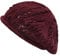 ZLYC Damen Baumwolle Sommer Häkelmütze Leicht Retro Handgemacht Barette(Stricken Burgund),Einheitsgröße