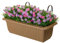 STI Vaso da Balcone con Ganci e pianta Artificiale con Fiori Rosa e Viola Larghezza 54cm