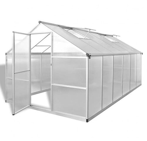 Ezooza Serra in policarbonato alveolare 4 mm 250 x 360 cm con fondamenta