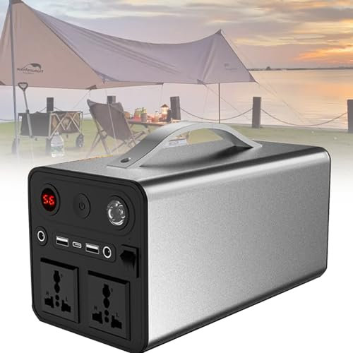 Spdazzleburst Portable Power Station 300W 90000mAh, Laptop Power Bank, AC/DC/USB/Type-C Outlet, 6 power supply ports, for Camping, Outdoor Adventure Explorer, Travel, Emergency Power