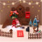 43 PCS Porta Elfo Natale Kit, Accessori Elfo di Natale,Elfo Natale per Bambini Decorazione Elfo Legno Miniatura Con Luce Fata Porta Decorazione di Natale, Stivali, Recinzione, Ghirlanda, Scala