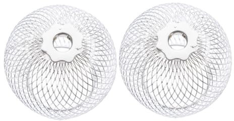 NULYLU 2pcs Lampshade Ceiling Fan Bulb Globe Lantern Light Bulbs Industrial Light Covers Ceiling Fan Lamp Shades Industrial Lamp Shades Decorative Lamp Shade Post Light Shade Iron Silver