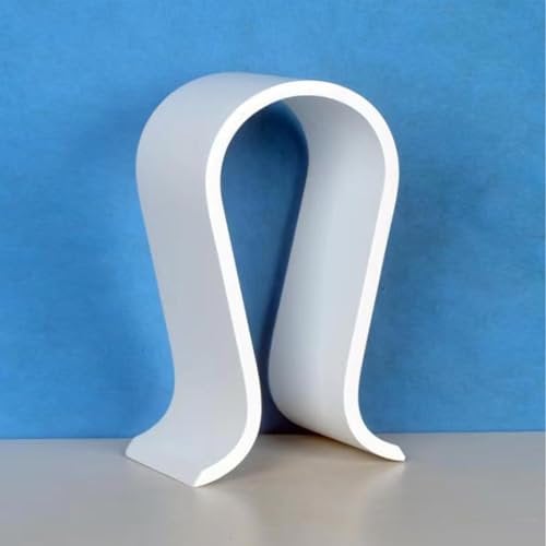 Colrid Kopfhörerhalter Holz, Kopfhörer Ständer, Kopfhörer Halter, U Form, Walnussholz, Universal, Umweltfreundlich, Dauerhaft, rutschfest, für Zuhause, Büro, Studie (Weiß)