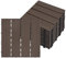 Aufun 2m² WPC Fliesen Terrassenfliesen Kunststoff Klicksystem Bodenbelag 30x30cm 22 Stück- Fliese Holzoptik Balkonfliesen Klickfliesen wetterfest für Terrasse und Balkon (Type 3, Hellbraun)