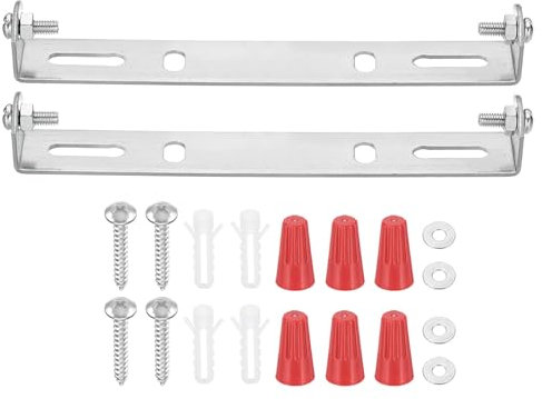 PATIKIL 130mm (5.1) Universal Light Fixture Mounting Bracket Kit, 2 Set Light Crossbar Ceiling Light Plate with Screw for Wall Lights Ceiling Lighting Pendant Chandelier