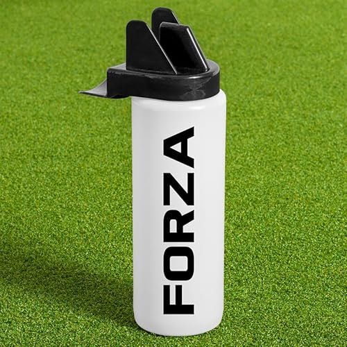 FORZA 1L Team Hygiene Water Bottles | BPA Free Sports Water Bottles with Contactless Nozzle - Ideal for Sports Teams (White, Pack of 1)