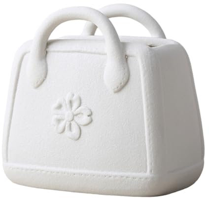 Vaso della borsa, vaso in ceramica a forma di borsetta floreale, creativo per fiori di fiore moderna per i centrotavola per matrimoni