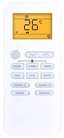 1pc GYKQ-52 Remote Control For ECO Air Conditioner With Backlight