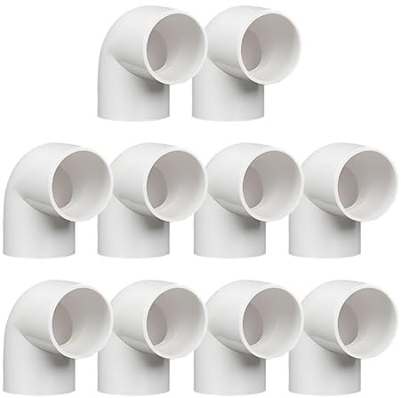 10 pièces raccords PVC à 90 degrés 16mm, coude coulissant de raccordement, manchon de tuyau d'eau pour connexion d'angle de tuyau PVC, blanc
