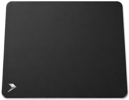 TRYNOVAS AEGIS Glass Pro - Tapis de souris gaming en verre trempé 45 x 40 cm (3 mm) - Surface micro-gravée pour contrôle et précision - Base antidérapante - Design Pro