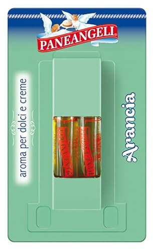 Paneangeli Aroma per Dolci all'Arancia, Fialetta da 4ml, Confezione da 2 Pezzi, Lotto 16 Confezioni