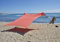 Neso Zelte Grande Beach Zelt, 2,1 m hoch, 2,8 m (9 ft) x 2,8 m (9 ft), Verstärkte Ecken und Kühlfach(Koralle)