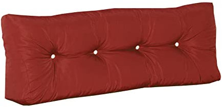 Doppler Rückenlehne für Palettenmöbel – Palettenkissen 120x45 cm Bordeaux | Weiches Rückenkissen für Europalette | Sitzkomfort für Lounge, Terrasse & Balkon | Hochwertige Auflage