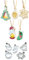 KitchenCraft Sweetly Does It Keksausstecher für Weihnachten, Buntglasfenster, 5 Stück