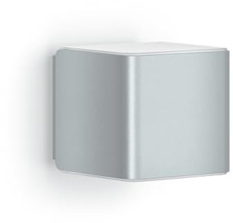 Steinel Außenleuchte L 840 SC Connect, smarte Außenwandleuchte, Bewegungsmelder, dimmbar, App Steuerung, Zeitschaltuhr, 3000 K, 9.1 W, Silber