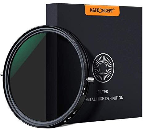 Digital Nc Filtre ND ND2-ND32 à Fader Variable de 77 mm et Filtre polarisant Circulaire CPL pour Objectif Canon RF 50 mm f/1,2L USM et Objectif Canon RF 24-105 mm f/4L is USM