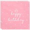 20 Servietten Happy Birthday Geburtstag Mädchen Frauen Party Servietten Geburtstag Papierservietten Pink