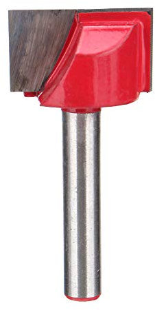 10/15/22/30mm Superficie de cepillado inferior de limpieza de fresado de madera Bit para CNC, ranurado Bit de carpintería Fresadora de herramientas de fresado (22 mm)