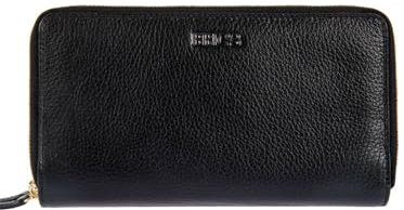 BRIC'S - Brieftasche Doppelter Reißverschluss Marmolada, Schwarz, 19,5x11x3,5 cm