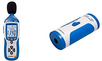 PeakTech 8005 Fonometro di classe 2 + PeakTech 8010 Calibratore di livello sonoro