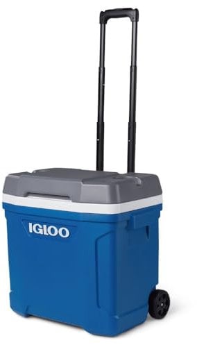 IGLOO Latitude 30 Roller Nevera portátil con Ruedas, Outdoor, Azul, 28 litros
