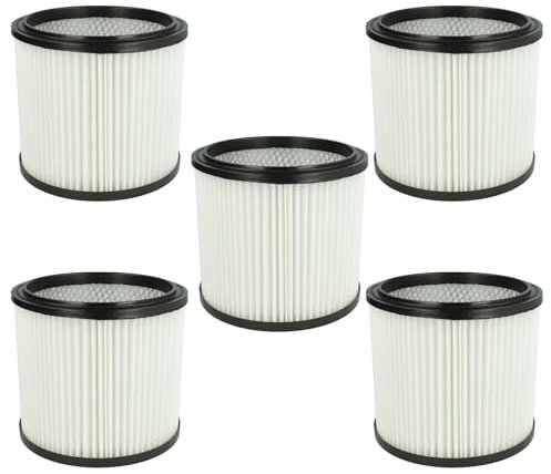 vhbw 5x filtre à cartouche remplacement pour Klarstein 10007544, 6.904-042.0 pour aspirateur - Filtre plissé