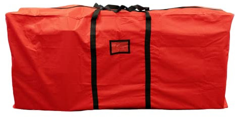 TRIXES 9ft Weihnachtsbaum Aufbewahrungstasche - Großer roter wasserdichter Tasche für den künstlichen Jumbo-Weihnachtsbaum - Aufbewahrung für Dekorationen, Lichtern, Geschenkpapier, Kugeln, Girlande