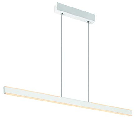 SLV Pendelleuchte ONE LINEAR 100 / Wohnzimmer-Lampe, Innen-Beleuchtung, Hänge-Leuchte Esszimmer, LED, Decken-Leuchte / 3000K 24W 1250lm weiß dimmbar