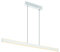 SLV Pendelleuchte ONE LINEAR 100 / Wohnzimmer-Lampe, Innen-Beleuchtung, Hänge-Leuchte Esszimmer, LED, Decken-Leuchte / 3000K 24W 1250lm weiß dimmbar