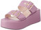 L37 HANDMADE SHOES Beverly Hills, Sandalo Donna, Viola, 41 EU