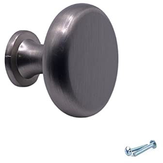 M4TEC Cuisine Armoire Porte Poignées Placard Tiroir Chambre Meubles Boutons Tirer Knobs acier brossé. Série VD5 : 33 mm