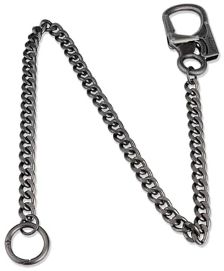 Ahiller Robuste Schlüsselkette Geldbörsenkette für Herren Biker | Anti-Verlust Doppelschloss-System, 61cm Edelstahlkette, Stilvolles & praktisches EDC Gegenstände