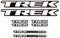 Adesivi compatibili con telaio bici Trek Factory Racing Bianco