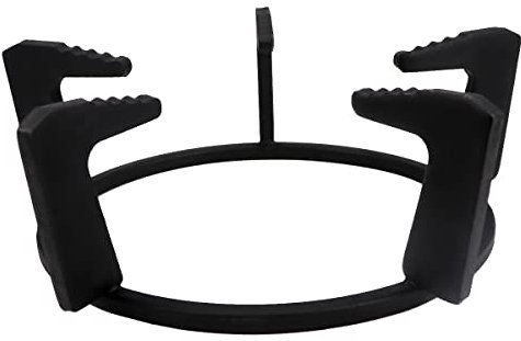 DOERDO Cast Iron Gas Stove Wok Rack Support Ring Cast Stove Gas Stove Cooktop Accessories for Home Kitchen, Black