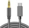For Samsung Galaxy Z Flip 4 / Z Fold 4 USB C To 3.5mm Audio Aux Jack Cable 1M Type C To 3.5mm Audio USB C Aux Cable, USB C To 3.5mm Male Dongle Headphone Car Stereo Aux Cable