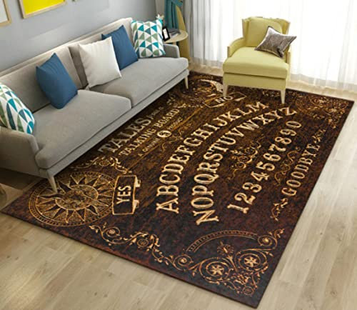 Ouija Teppich Triple Moon und Pentagramm Altar oder Tarot, Witchy Teppich Bodenmatte, Bereich Teppich Große rutschfeste Bodenmatte 160 * 230cm