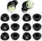 BLLQ Foam PP6PB Memory Foam Ear Tips Compatible with Google Pixel Buds Pro, Active Noise Cancellation, Medium Size, 6 Pairs, Black