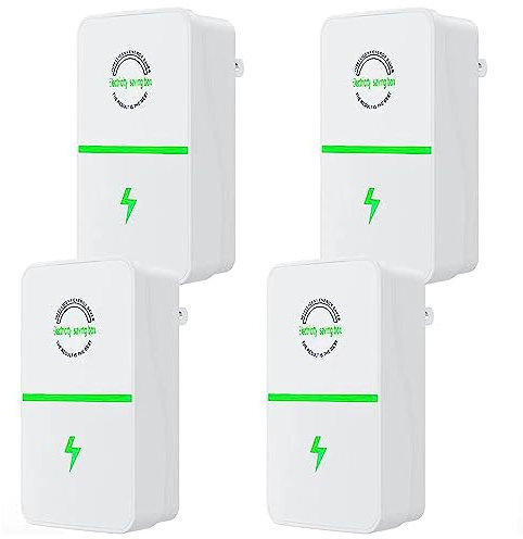JSvsza Stop Watt Energy Saving Device, Balance Pro Power Saver Electricity Saving Device Save Electricity, 90V-250V Power Saving and High Efficiency (4pcs)
